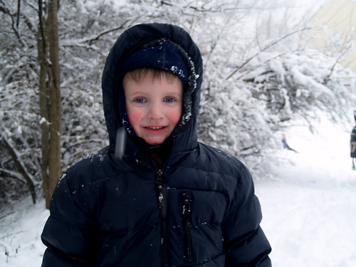 A very happy Brian in the snow.