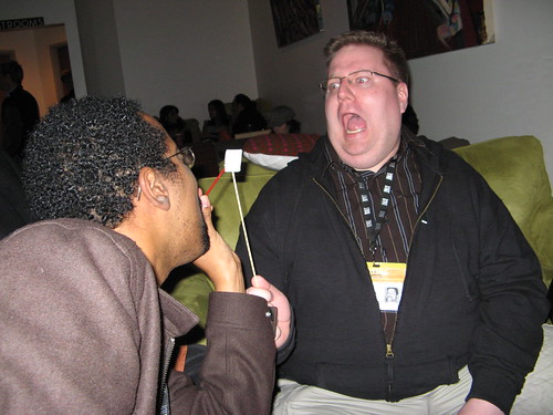 Dave Thomas is stealing my marshmallow!