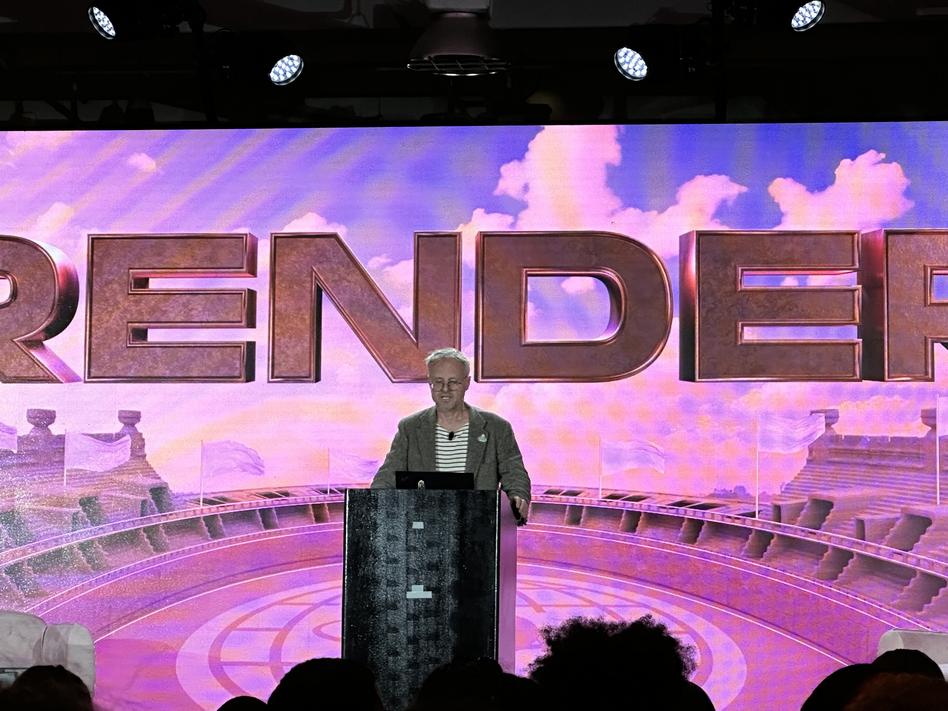 Hakom Wium Lie presenting the history of CSS at RenderATL